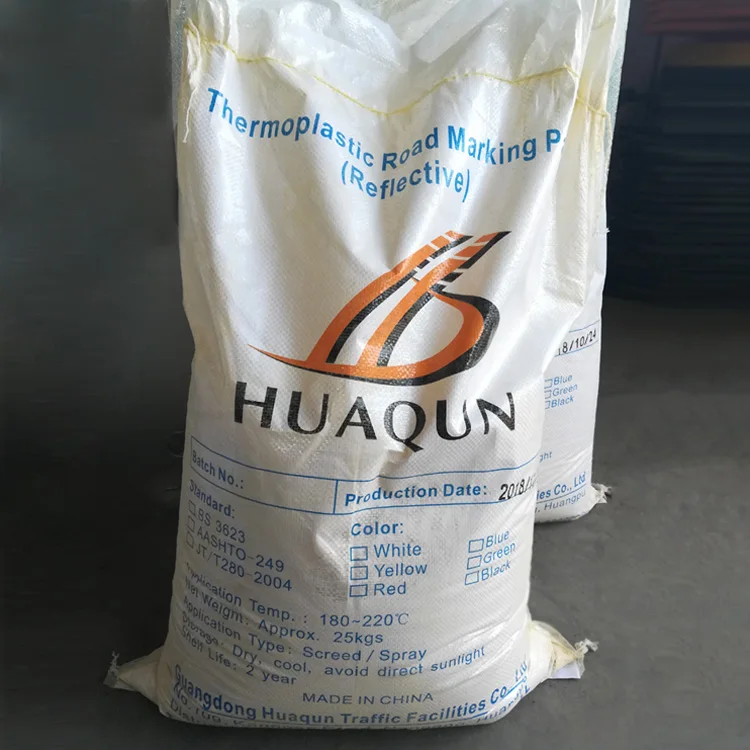 BS Standard Reflective Thermoplastic Applied Road Paint Guangzhou Powder Coating Hot Melt Paint Petroleum Resin
