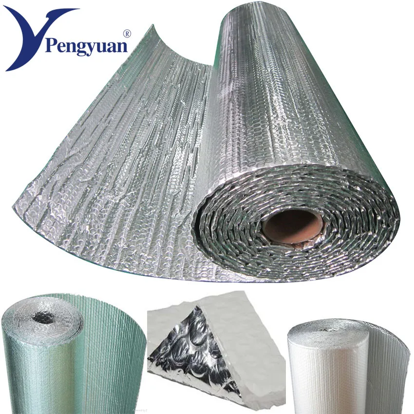 High R value Fire Retardant Double Bubble Aluminum Foil Thermal Insulation Material For Cavity Wall