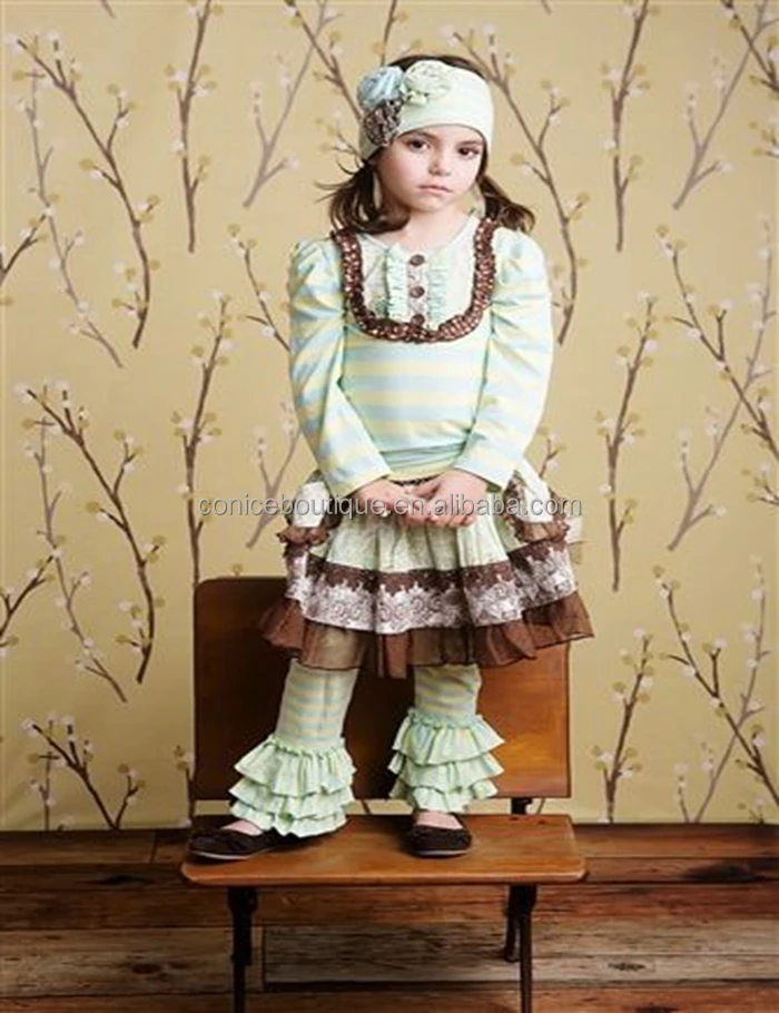 
Wholesale lovely ruffle wholesale children fall clothing usa 