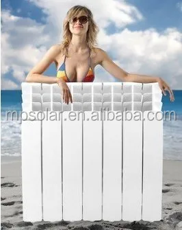 2015 Latest Aluminum radiator for home heating 500x80x80mm Russian/Ukarain/Korea/Belguim(CE)