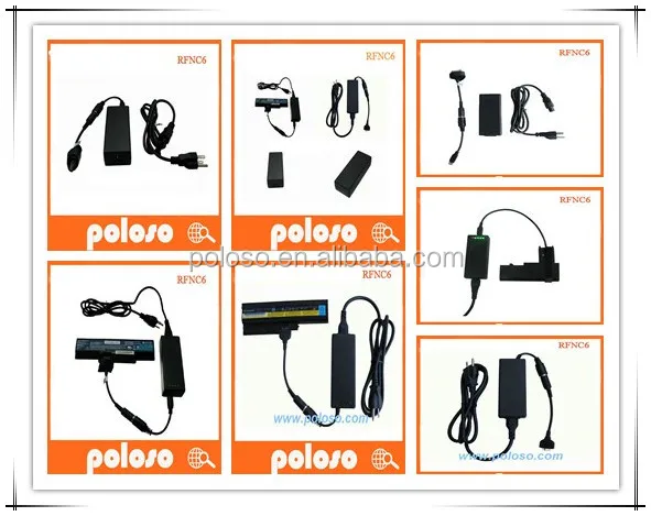 Poloso new invention RFNC6 universal external laptop battery charger