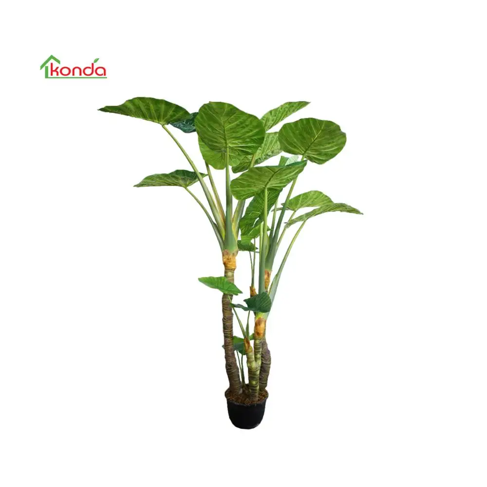 Factory Wholesale 180cm Large indoor decoration potted plants Real Touch artificial alocasia plant Aglaonema Philodendron