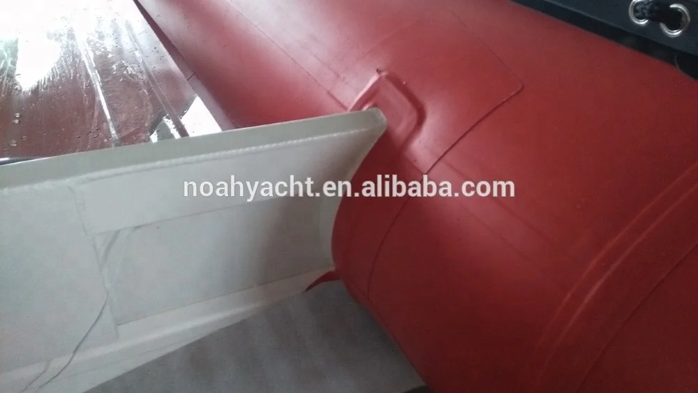 Made in China PVC/Hypalon Transparent V glass bottom hull racing boats