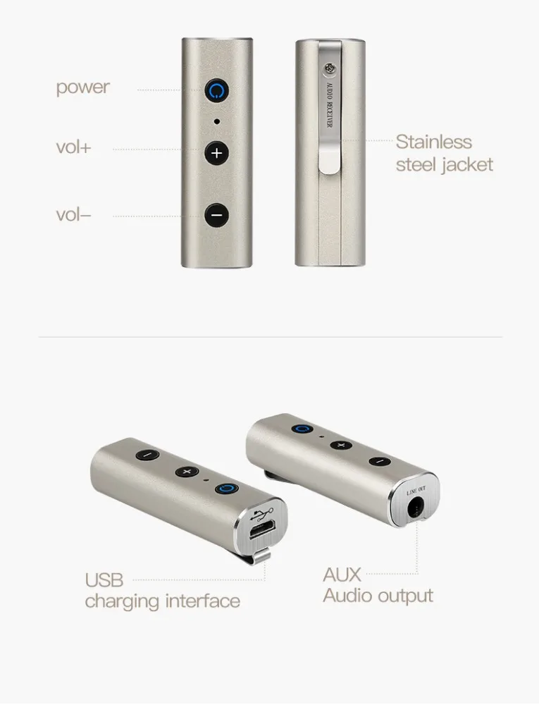 Портативный мини-приемник Bluetooth автомобильный адаптер громкой связи автомобильные комплекты