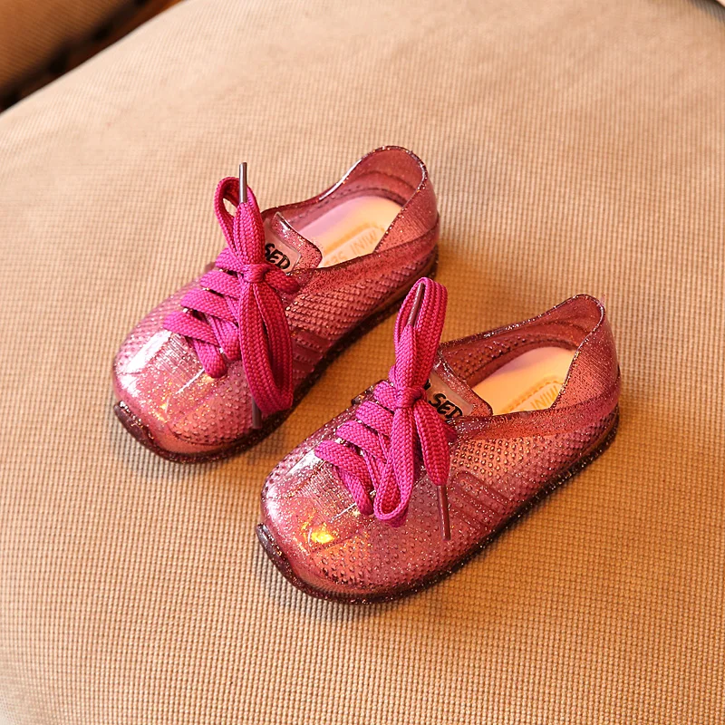 Fashion design breathable mini pvc jelly sports shoes for kids