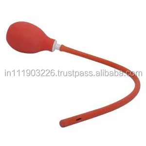 Bulb Syringe with Colon Tube - Open End Best Quality Natural Eco Friendly Made of thick natural and durable R