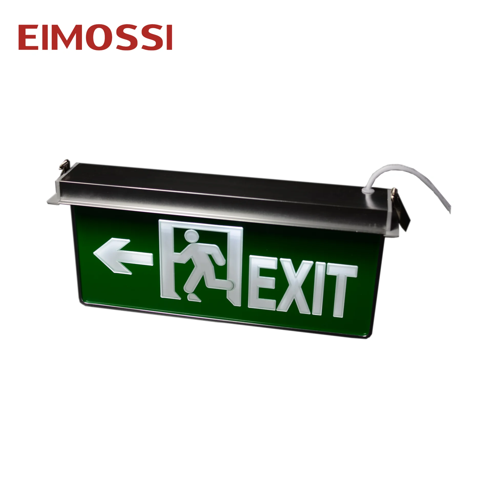 Aluminum housing Recessed double faces led emergency exit sign