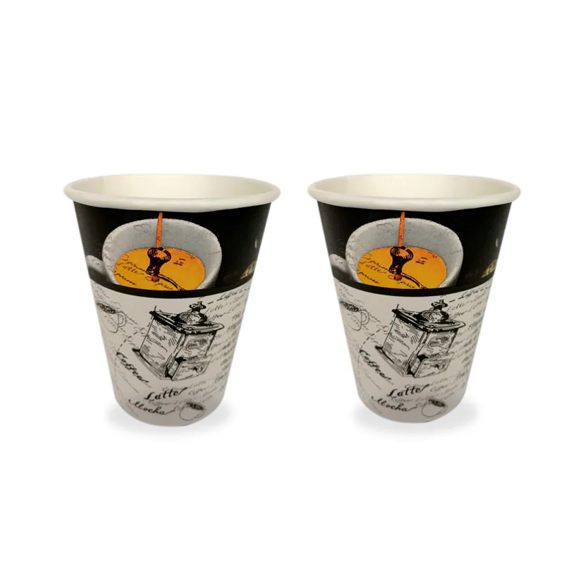
New Design Fashion Style Single Wall Disposable Paper Cup 7 Oz Wholesale Manufacture Printed Logo 