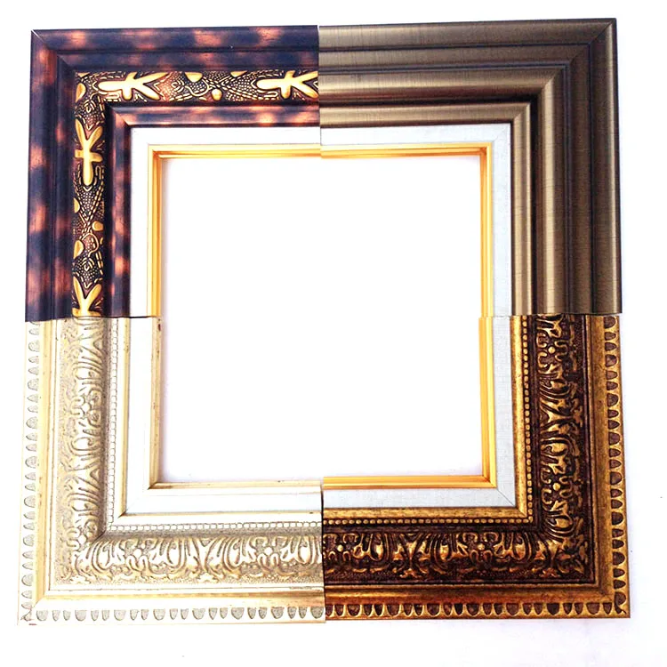 Античный полистирол Золотой Рисунок Модель рамы для зеркала