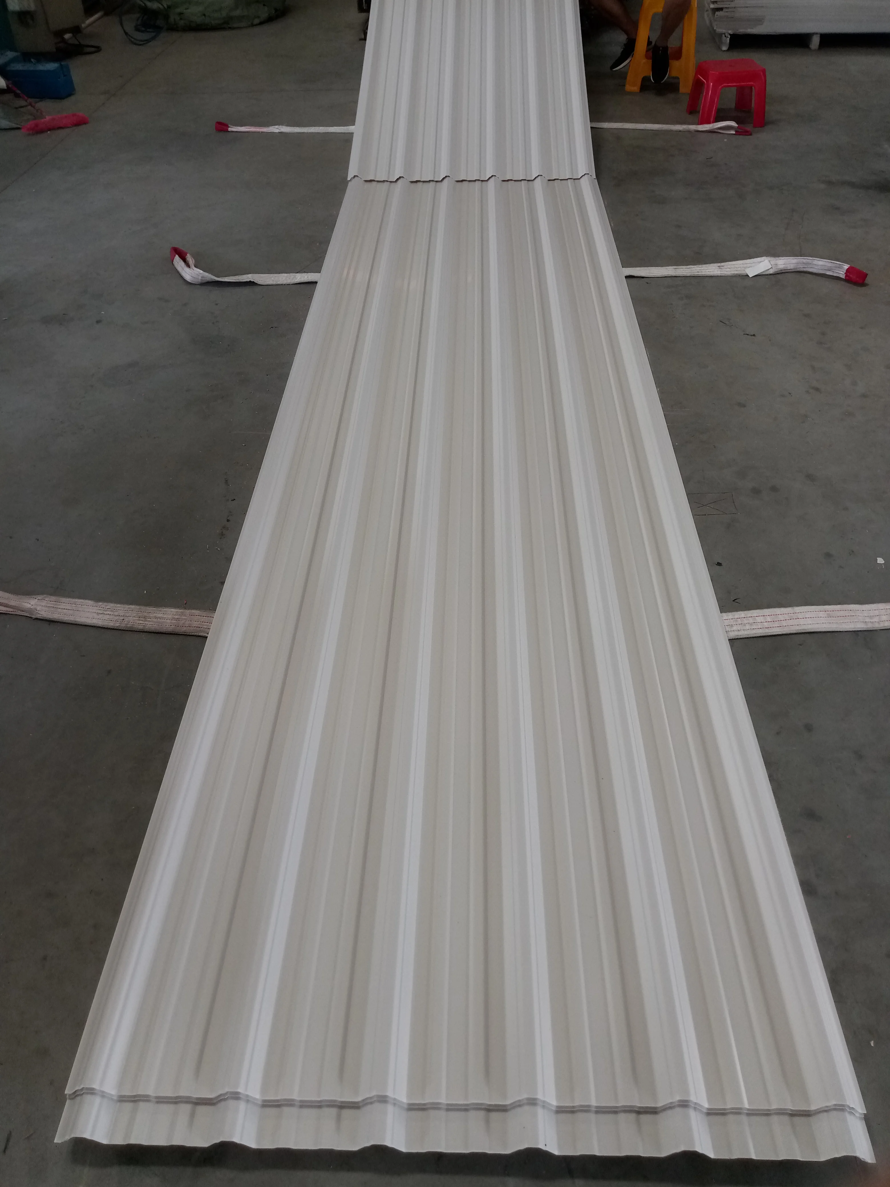 heat insulation 3Layers upvc roof sheet, corrugated plastic roofing sheet