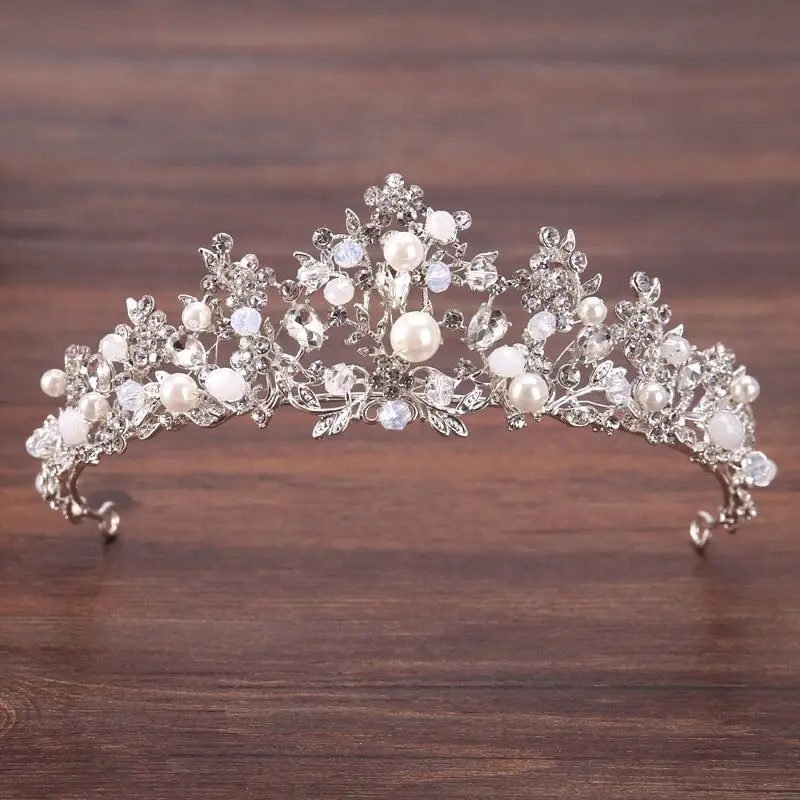 Hot sale fashion european wedding tiara rhinestone crown with stunning rhinestones