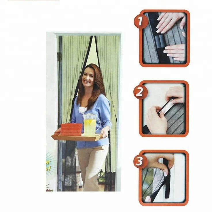YouChen wholesale magical mesh magnetic fly screen door curtain