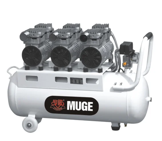 Потолком от лучшего производителя Китая 8 бар безмасляный бесшумный 3KW 4HP 150L воздушный компрессор