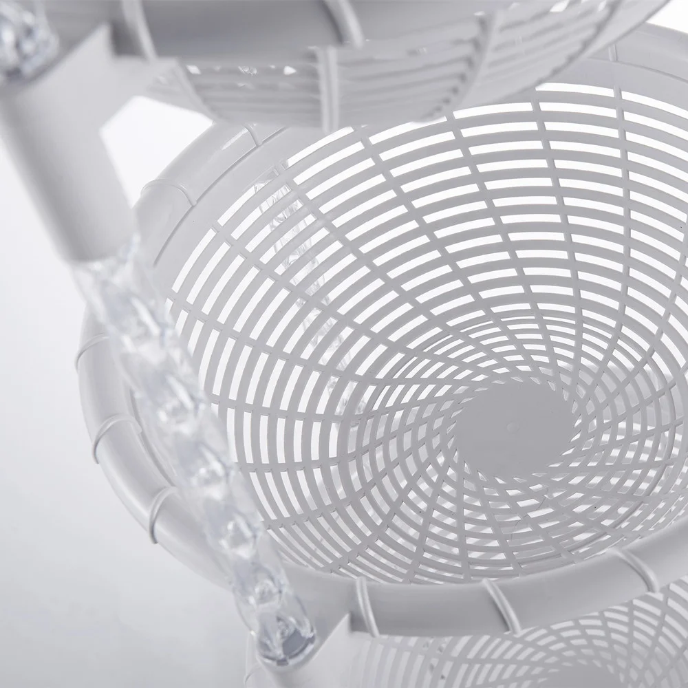 Kitchen Storage Rack Four Fruit Basket 4 Tier Plastic Shelf