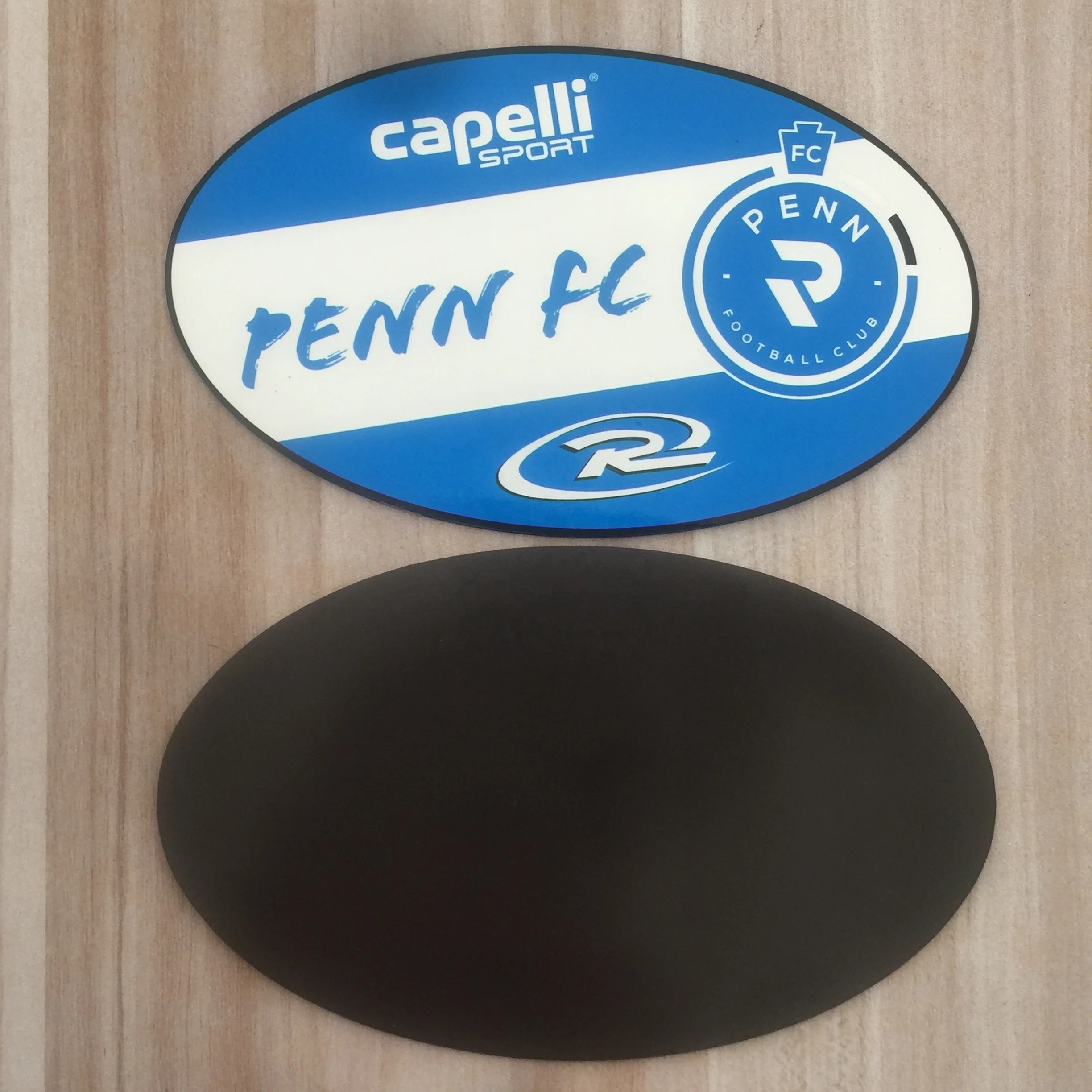 oval shape Waterproof custom cut printed  magnet vinyl sticker  outdoor