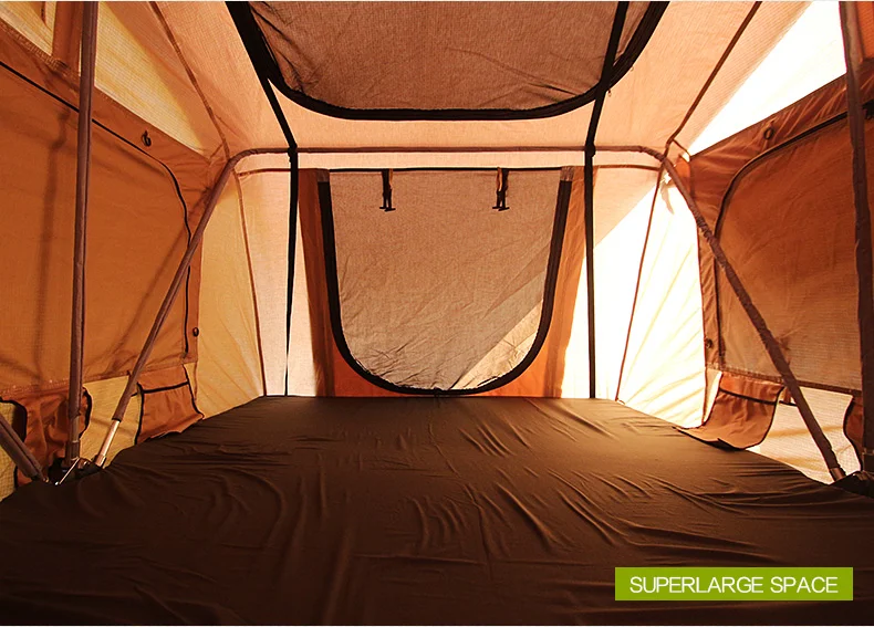 420D Polyester Oxford Arb Roof Top Tent  Roof Tent For 2 Person Camping Roof Top Tent Soft Shell