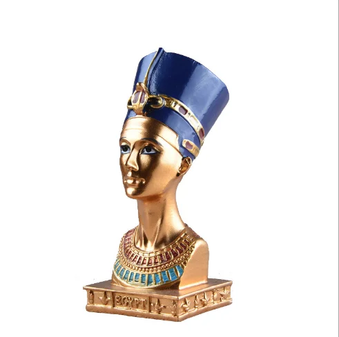 Creative Tourist Souvenir Egyptian Queen Statue Travelling Souvenir Famous Egyptian Queen Figurine in Resin Crafts