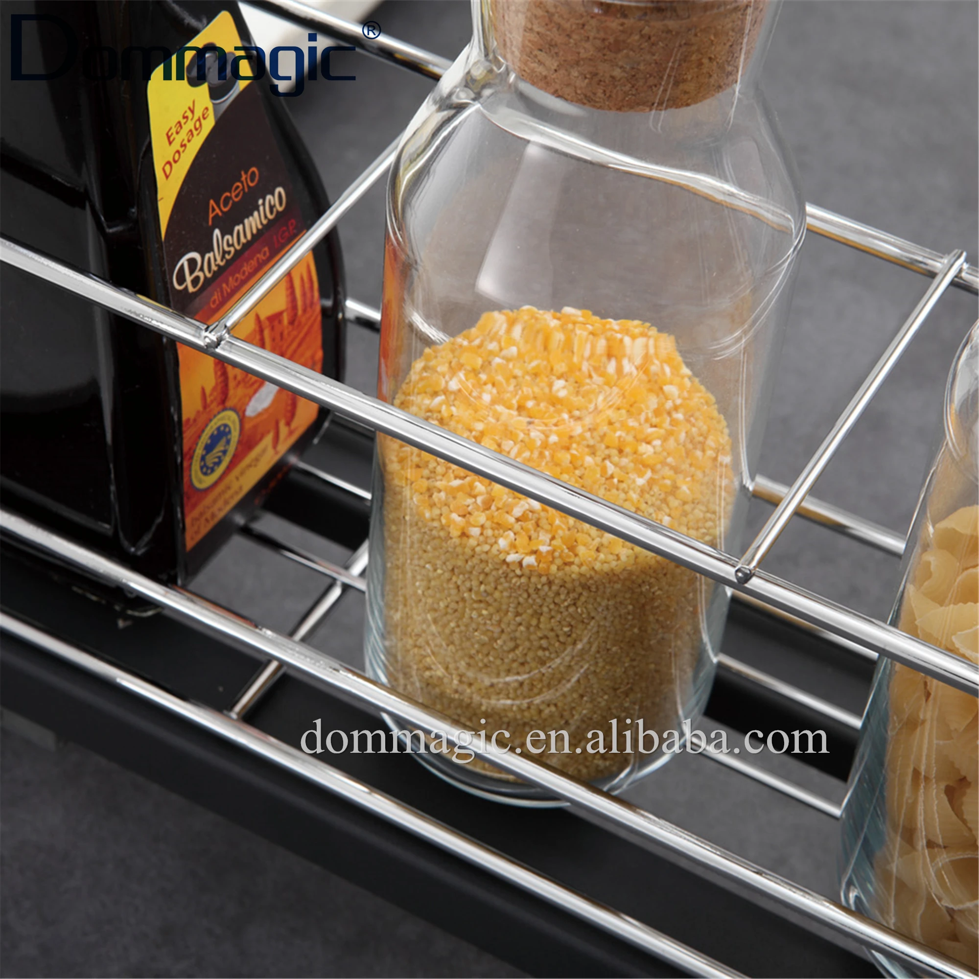 Kitchen Cabinet Bottle Pull out Basket Simple Basket