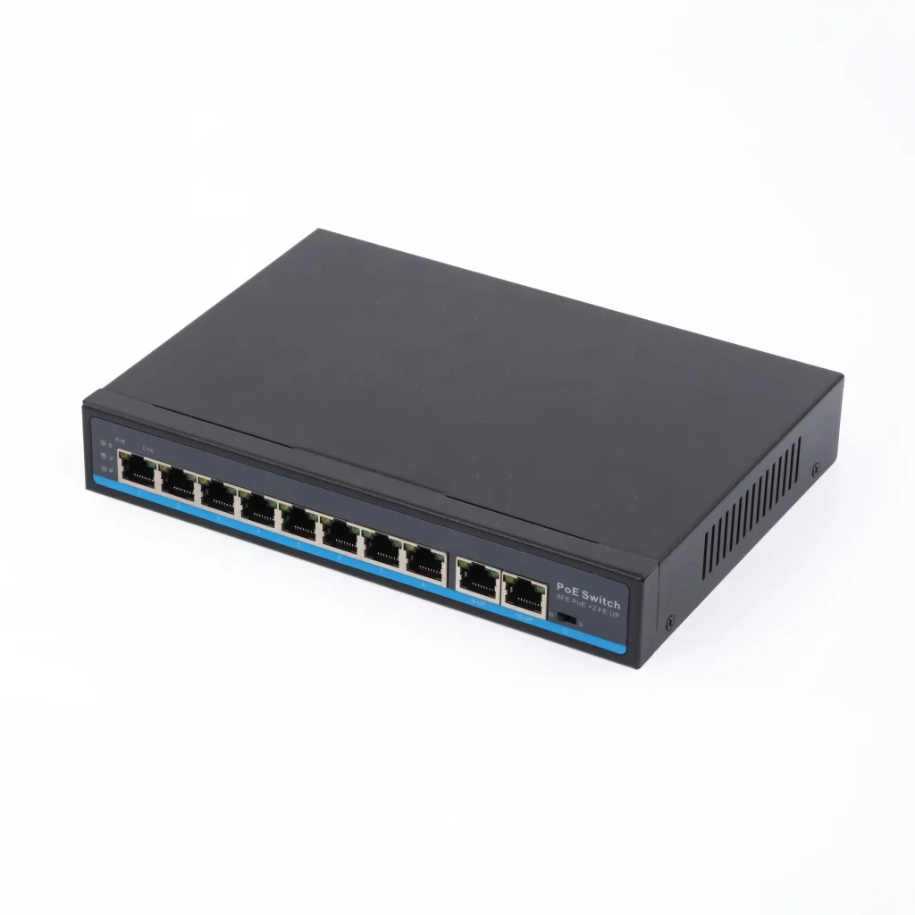 Сетевой Ethernet-коммутатор с питанием от сети Ethernet, 8, 10 портов, CCTV, PoE, 48 В для IP-камеры