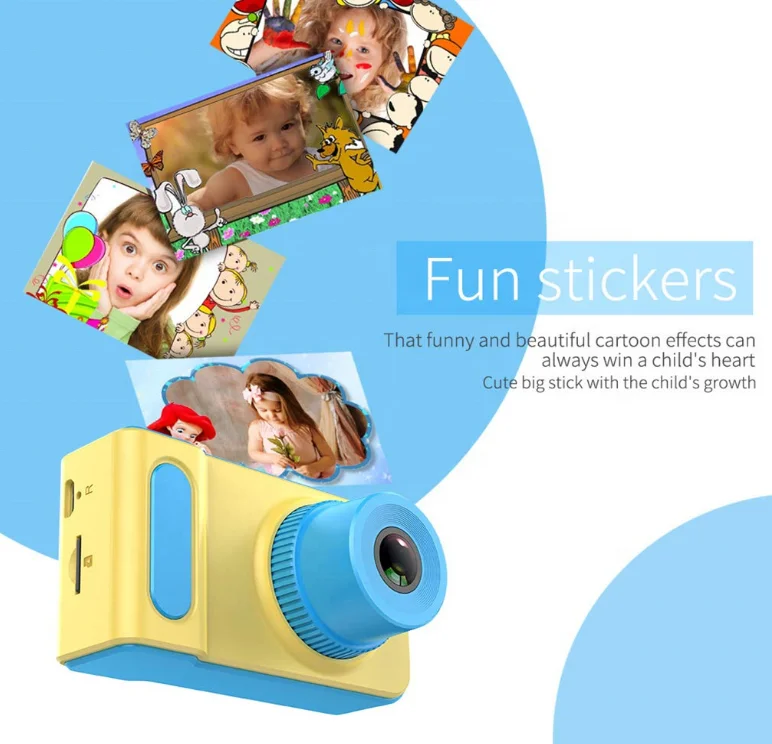 Amazon горячие продажи на День Благодарения, подарок на день рождения для детей цифровая мини-камера 2 дюймовый экран детская камера