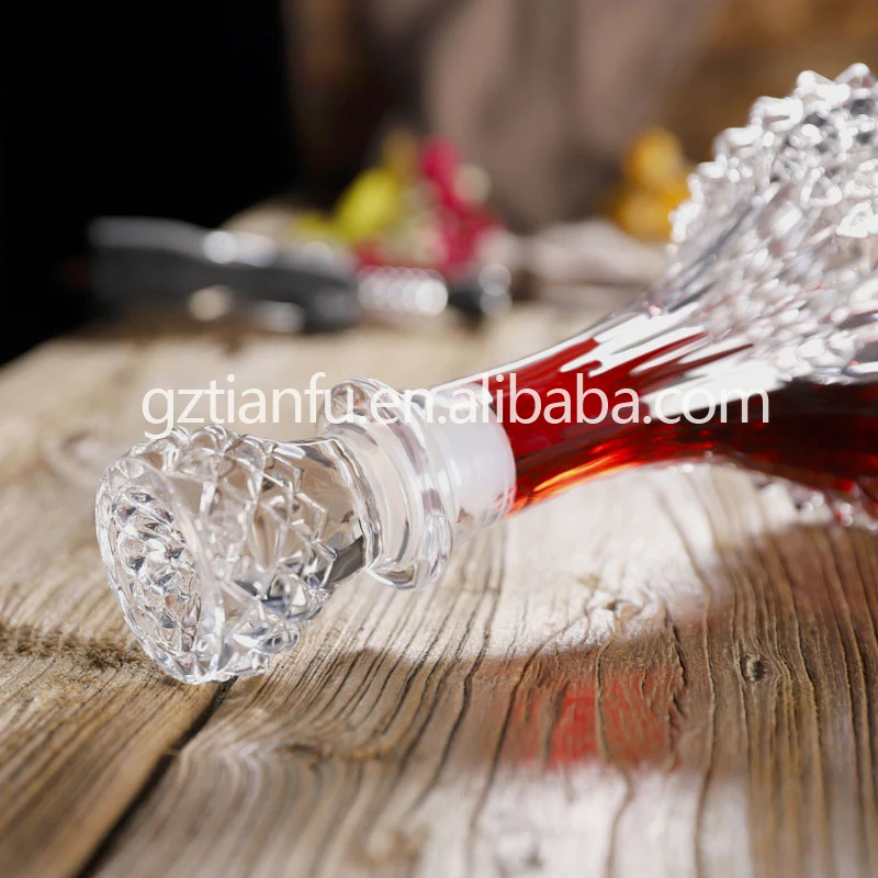 luxury 7 pcs golfCrystal Whiskey Decanter bar set for Wine, Bourbon, Brandy and Liquor 800ml