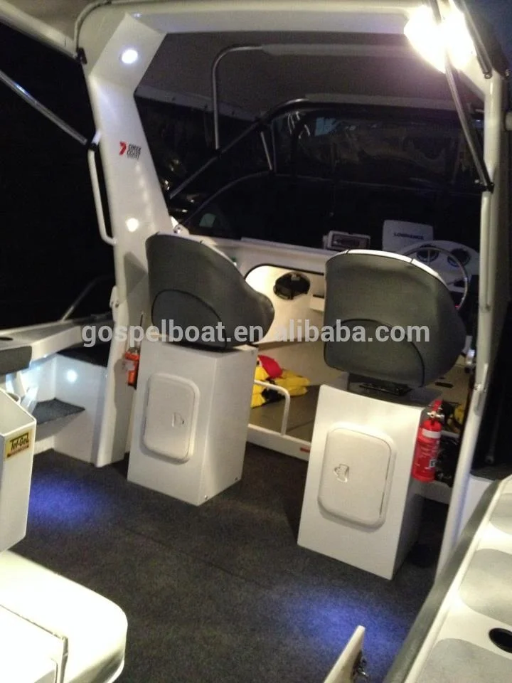 Полностью сварная алюминиевая семейная лодка для морской рыбалки 21 фут 6,25 м, сделано в Китае