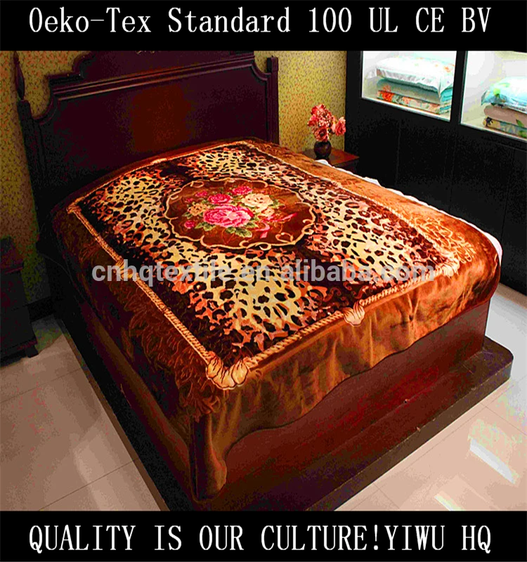 
China supplier Yiwu blanket 85% acrylic & 15% polyester blanket camel wool blanket 