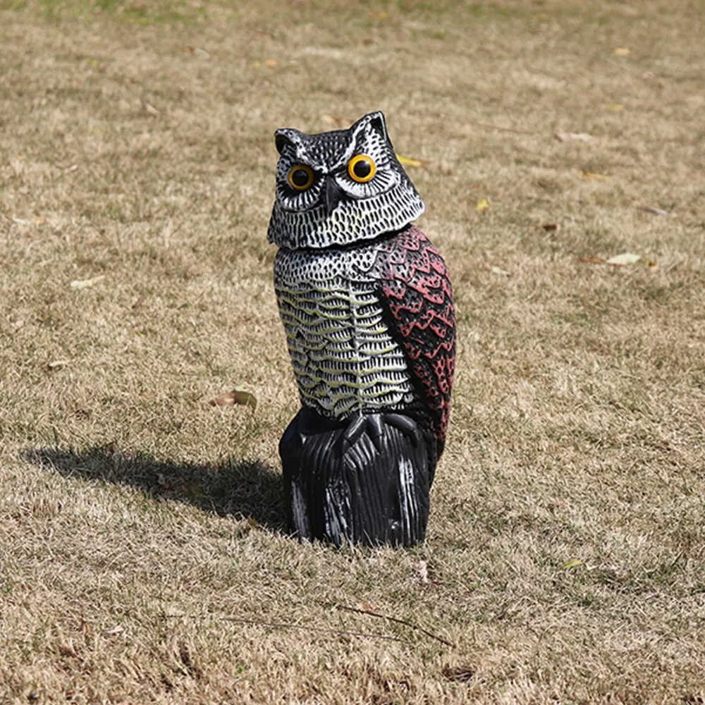 Factory Price Plastic Owl Decoy, Owl Decoy With Rotating Head
