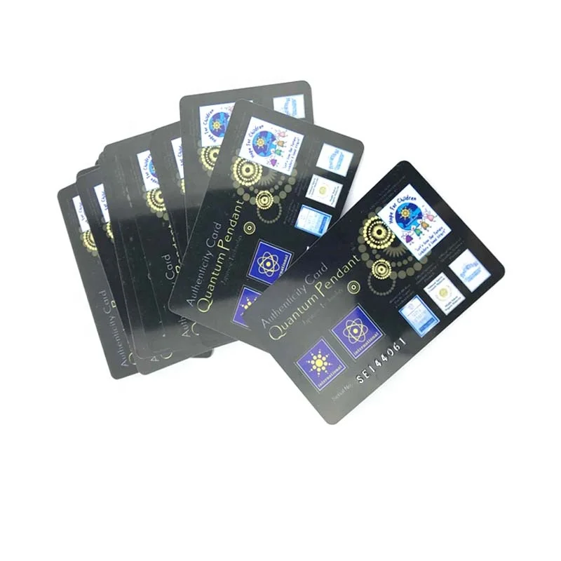 Far Infrared Ray (FIR) and Negative Ion technology bio energy health card