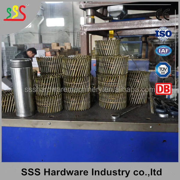 Высокая скорость винтовое кольцо для ногтей резьбонакатный станок для ногтей материалы 1,5-4,5 мм 20-100 мм 1500 кг GS-100 5.5kw 1400*1400*1700 мм 380V SSS