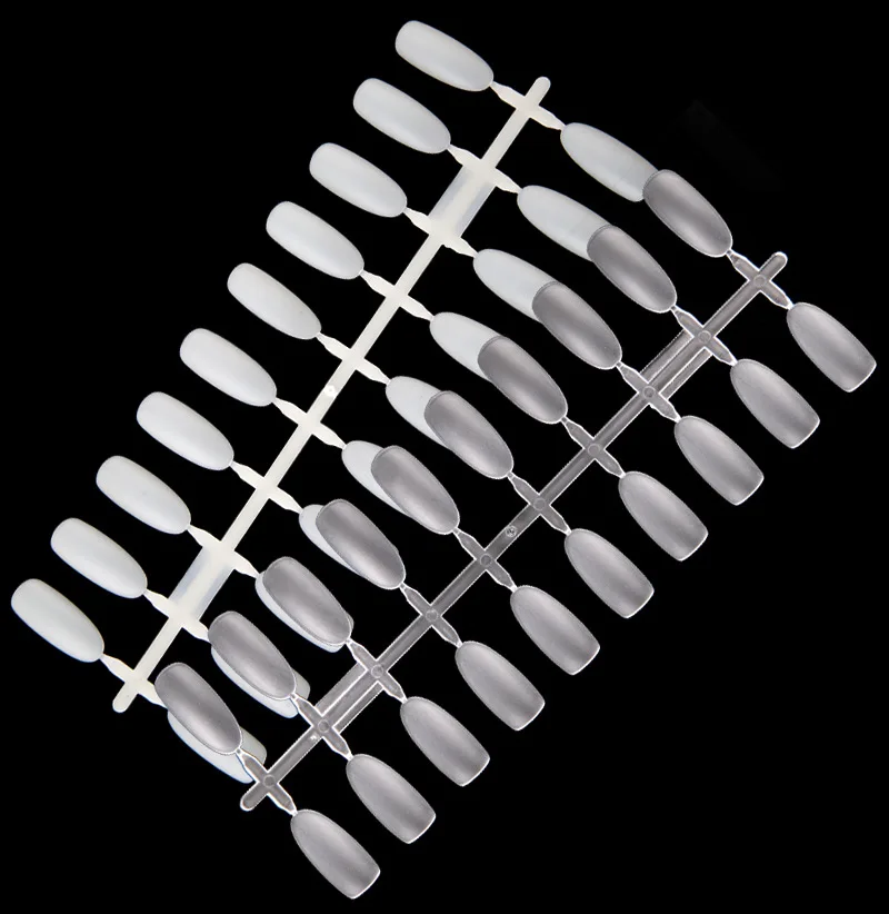 JIAXI 240pcs/bag Oval Shape 4 colors UV Gel Polish Color Chart Practice Tip
