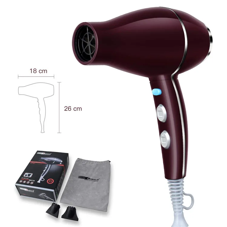 A088 220-240V Quick Dry Lightweight Hair Dryer Negative Ions Blow Dryer