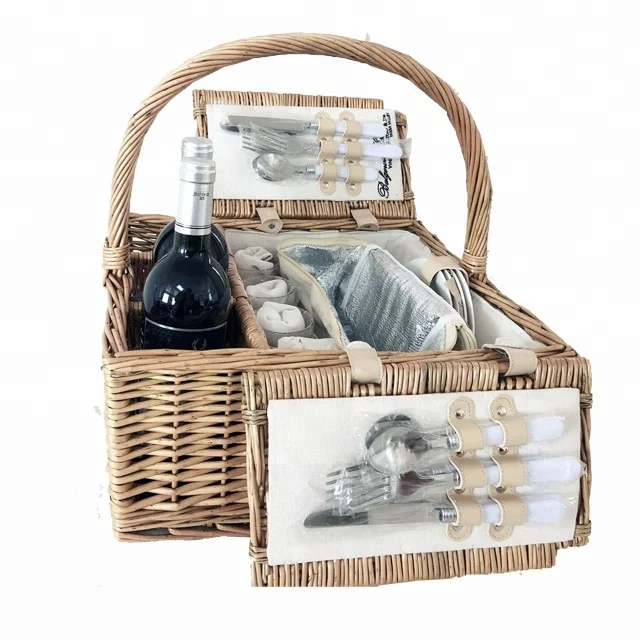 
Cheap Customized Design Wicker Picnic Basket For Outdoor Carrying 