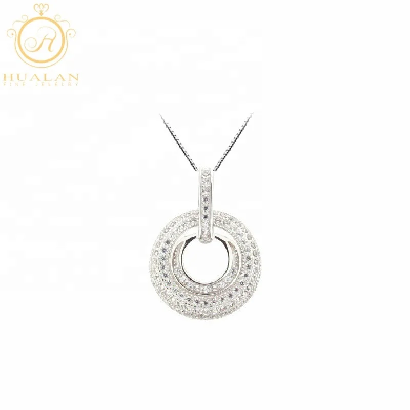 Chinese Factory 925 Sterling Silver Women Jewelry Set Micro Setting Silver Jewellery