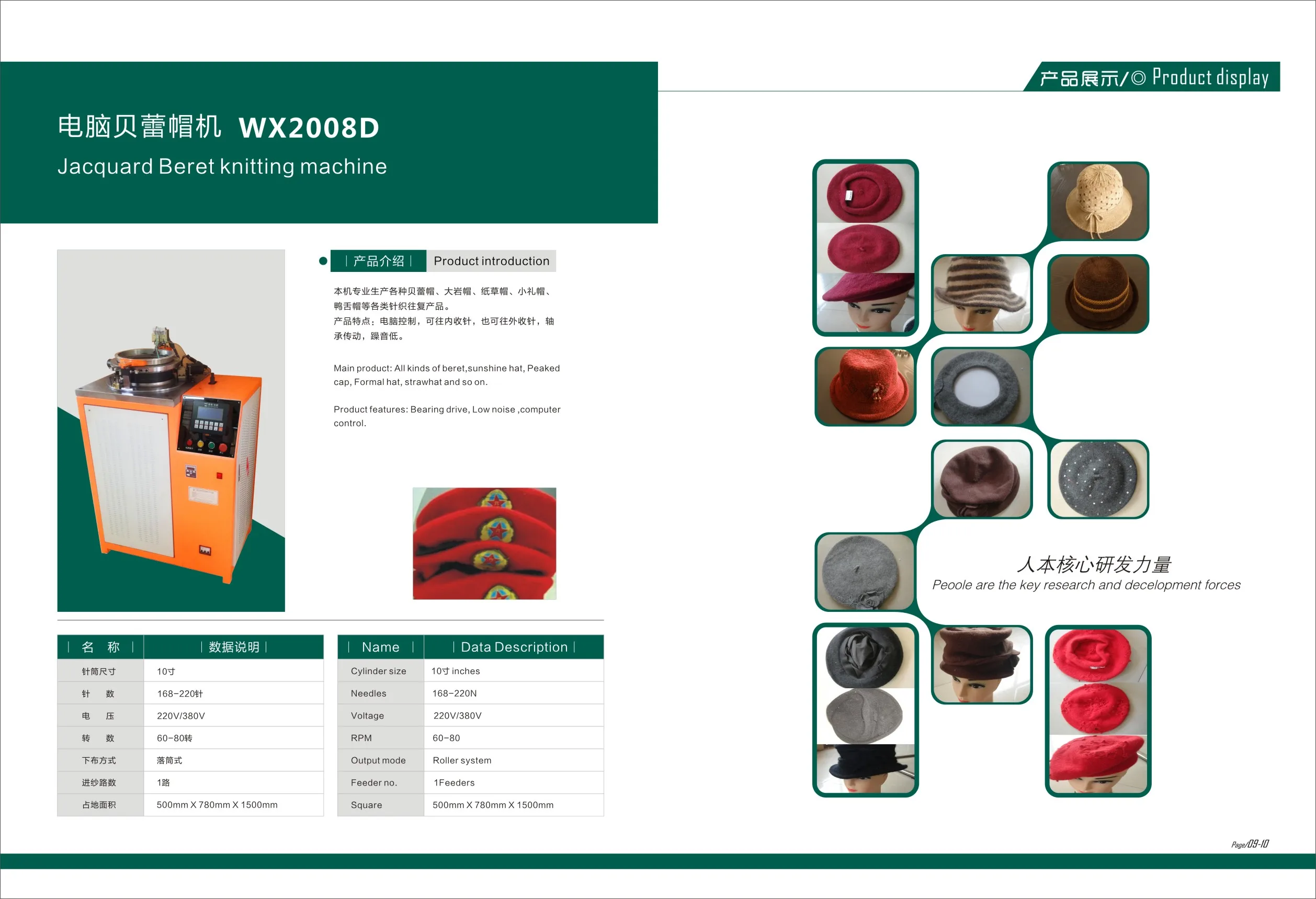 Fully Automatic  Beret Knitting Machine