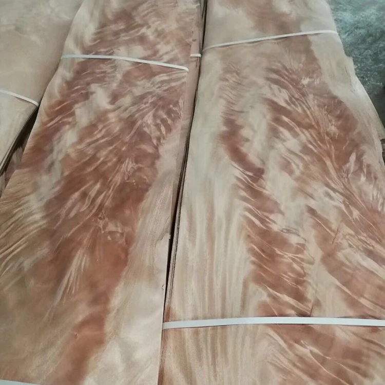 High Quality Decorative Wood Veneer Mahogany Crotch Veneer Sheet