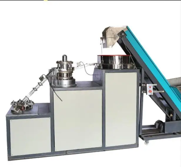 Cap folding and slitting machine