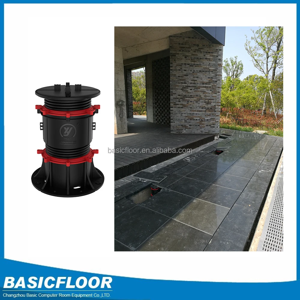 
Alibaba China wholesale accessories height adjustable plastic pedestal raised floor system 