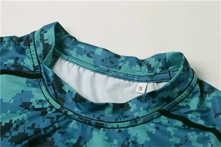 camo green mens short sleeve sublimated custom bjj mma rashguard