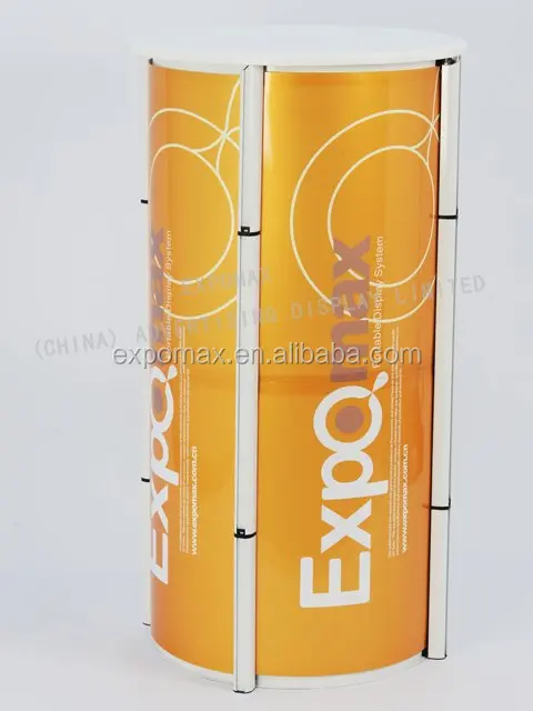 manufacturers whosale advertising trade show pop up display spiral twister tower stand