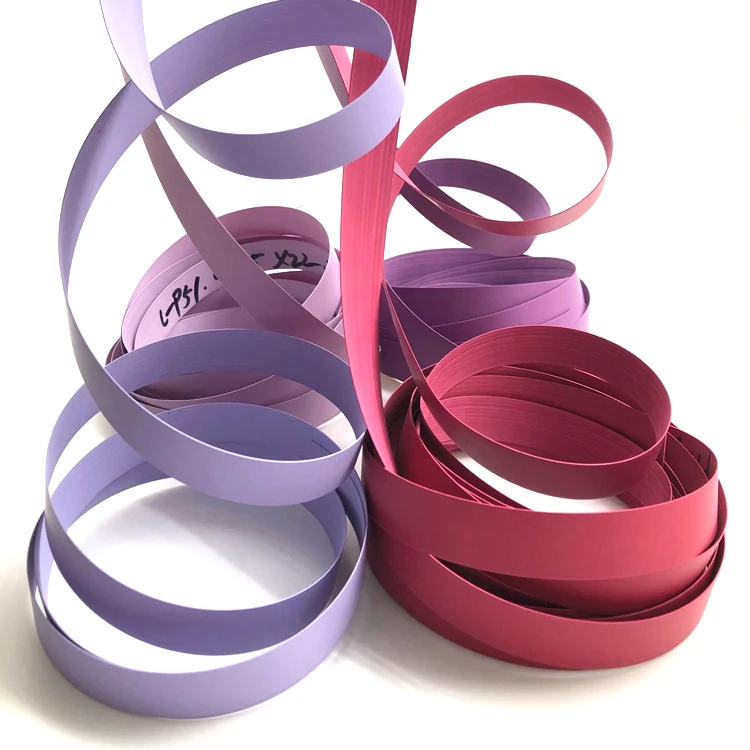 0.45 mm 2 mm wood grain PVC vinyl edge banding for panels plywood MDF particle board