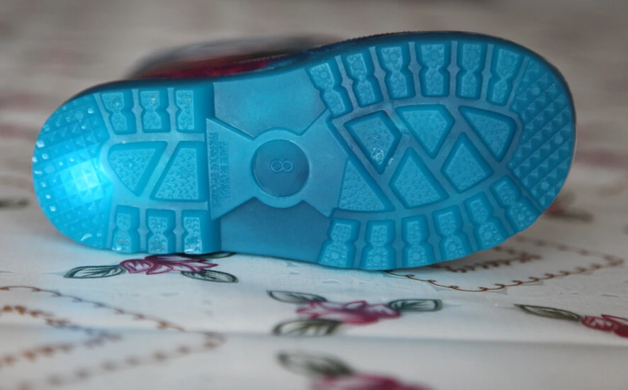 Kids Clear Transparent PVC Rain Boots With LED Light