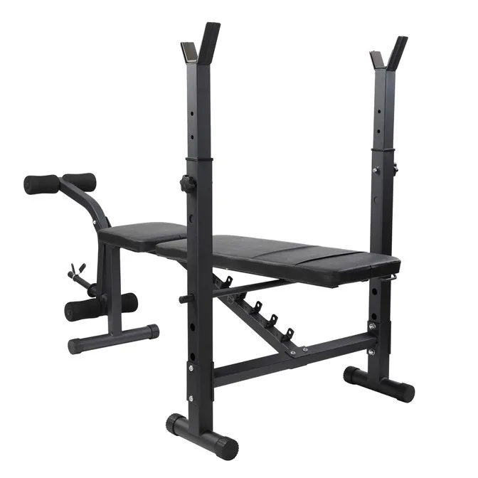 Adjustable Weight Bench with squat rack Leg Extension