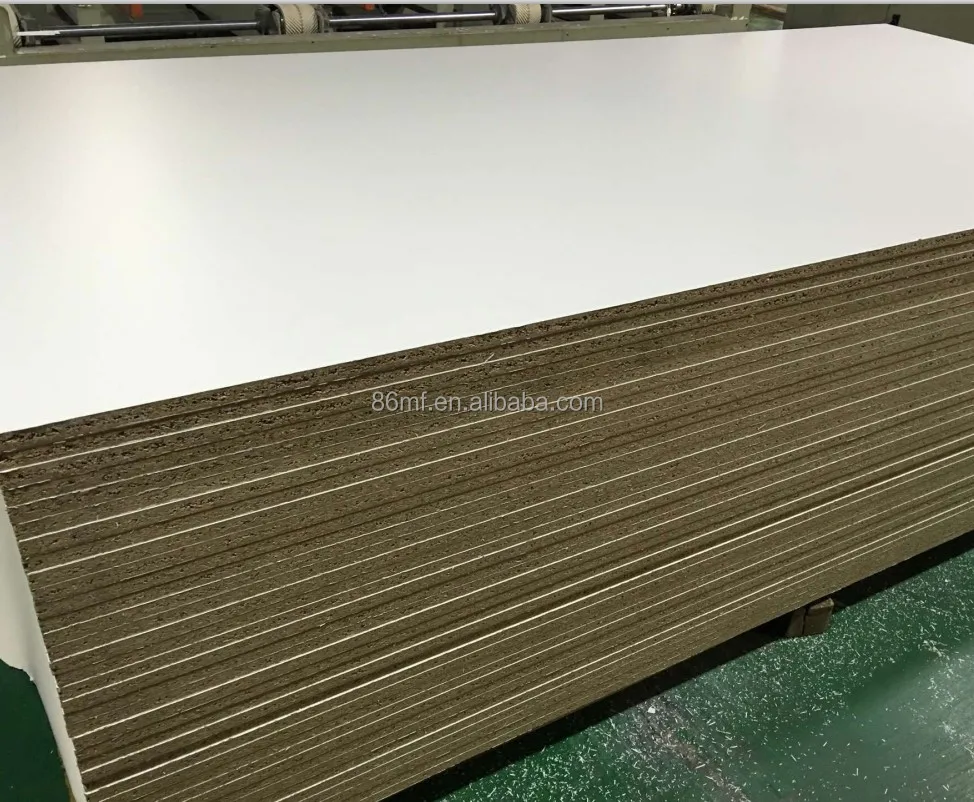 
Different thickness white melamine chipboard for furniture use 