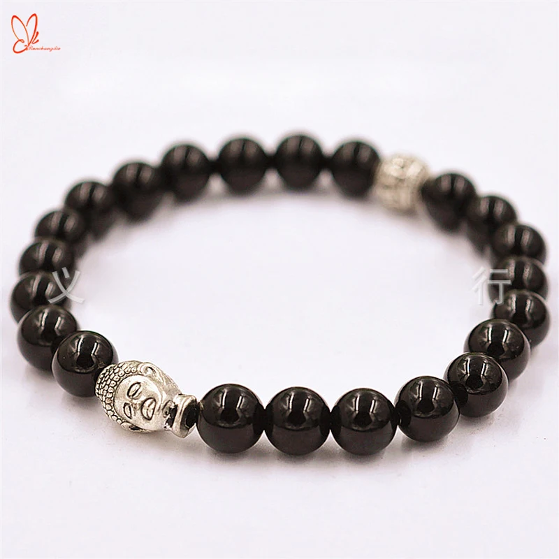 Gemstone cherry quartz beads bracelet pink quartz