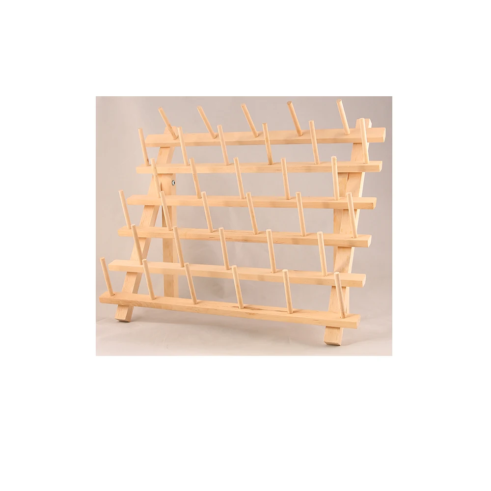 
33 spools wooden thread rack Sewing stand holder 