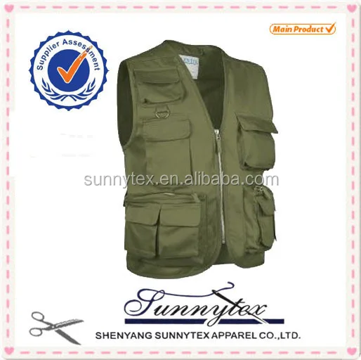 
fishing journalist safari vest for mens design 
