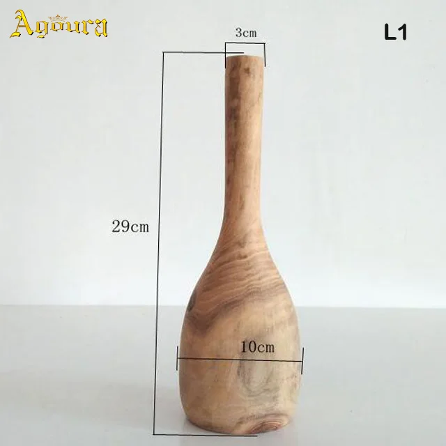2019 Hot-selling Simple Design Modern Wooden Vase Small Size