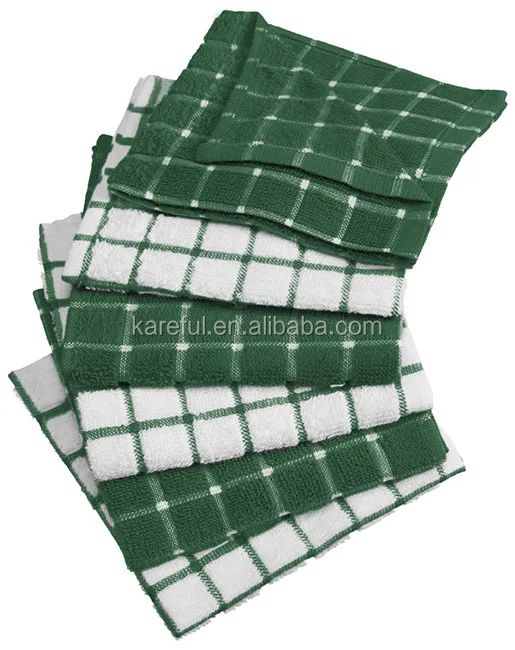 100% Cotton, Machine Washable,Terry Kitchen Dish Cloth