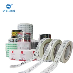 Заводская цена, водостойкая наклейка, самоклеящаяся глянцевая этикетка, пищевая этикетка, наклейка